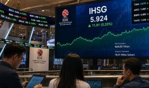 Lantai bursa saham Indonesia yang modern IHSG Pekan Ini